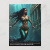 Zeemeermin legende briefkaart (Voorkant)