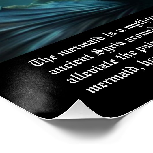 Zeemeermin legende perfect poster (Hoek)