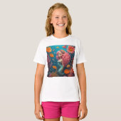 Zeemeermin Leuk Roze T-shirt (Voorkant volledig)