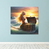 Zeemeermin Leven Canvas Afdruk (Insitu (Houten vloer))