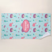 Zeemeermin Leven Strandhanddoek Strandlaken (Voorkant)