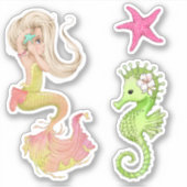 Zeemeermin Leven Vinyl Stickers (Voorkant)