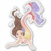 Zeemeermin Leven Vinyl Stickers (Voorkant)