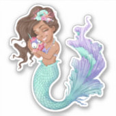 Zeemeermin Leven Vinyl Stickers (Voorkant)