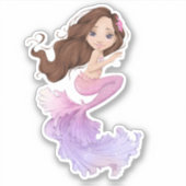 Zeemeermin Levens Vinyl Stickers (Voorkant)