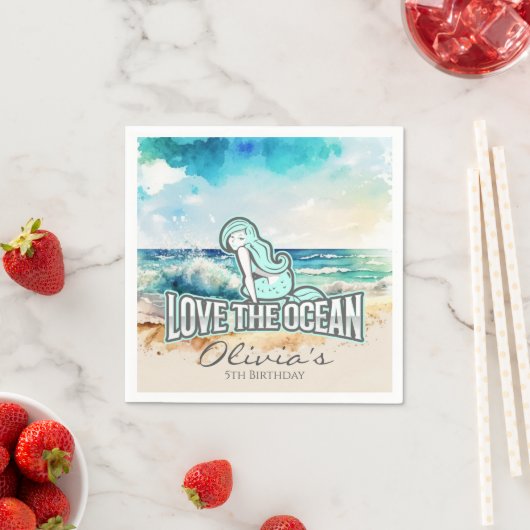 Zeemeermin Liefde Oceaan Servet (Insitu)