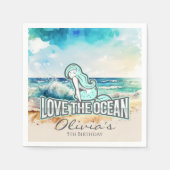 Zeemeermin Liefde Oceaan Servet (Voorkant)