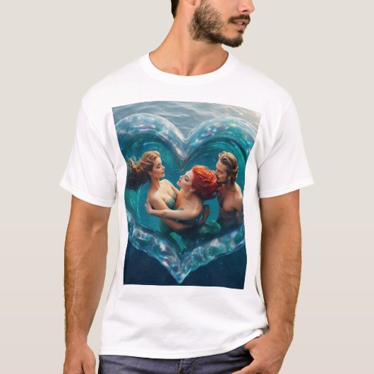 zeemeermin liefde t-shirt (Voorkant)