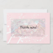 Zeemeermin Lullaby Baby shower Dank u Kaarten (Achterkant)