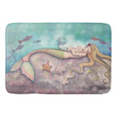 Zeemeermin Lullaby Zeemeerminnen Fantasy Art Illus Badmat (Voorkant)