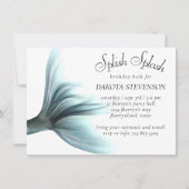 Zeemeermin Luxe | Groene Seafoam Mint Splish Splas Kaart (Voorkant)