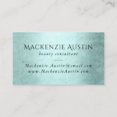 Zeemeermin Luxe schaal | Zeevruchten Mint Groene B Visitekaartje (Achterkant)