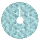 Zeemeermin Luxe schaal | Zeevruchten Munt Green Aq Kerstboom Rok (Voorkant)