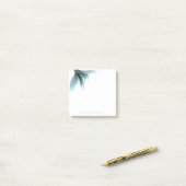 Zeemeermin Luxe Staart | Zeeschuim Mint Green Aqua Post-it® Notes (Op bureau)