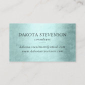 Zeemeermin Luxe Staart | Zeeschuim Mint Green Aqua Visitekaartje (Achterkant)