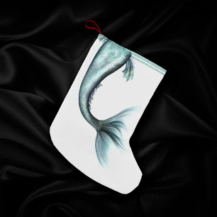 Zeemeermin Luxe Staart   Zeevruchten Munt Green Aq Kleine Kerstsok