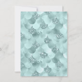 Zeemeermin Luxe | Zeevruchten Mint Green Aqua Show Kaart (Achterkant)