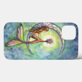 Zeemeermin Maan Fantasie Illustratie Case-Mate iPhone Case (Achterkant (horizontaal))