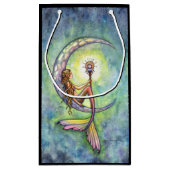 Zeemeermin Maan Fantasie Kunst Klein Cadeauzakje (Achterkant)