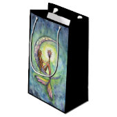 Zeemeermin Maan Fantasie Kunst Klein Cadeauzakje (Achterkant Gekanteld)