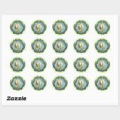 Zeemeermin Maan Fantasie Kunst Stickers (Vel)