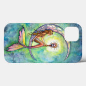 Zeemeermin Maan Fantasie Kunst van Molly Harrison Case-Mate iPhone Case (Achterkant (horizontaal))