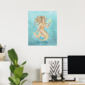 Zeemeermin Magie, Zeemeermin, Fairy, Faerie, Zee W Poster (Thuiskantoor)