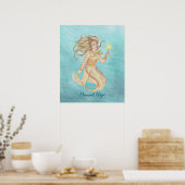 Zeemeermin Magie, Zeemeermin, Fairy, Faerie, Zee W Poster (Keuken)