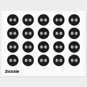 Zeemeermin Mardi Gras Carnaval Mardi Ronde Sticker (Vel)