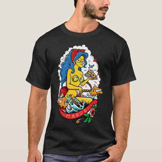 Zeemeermin Marge T-shirt (Voorkant)