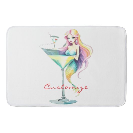 Zeemeermin Martini Meisje Thunder_Cove Badmat (Voorkant)
