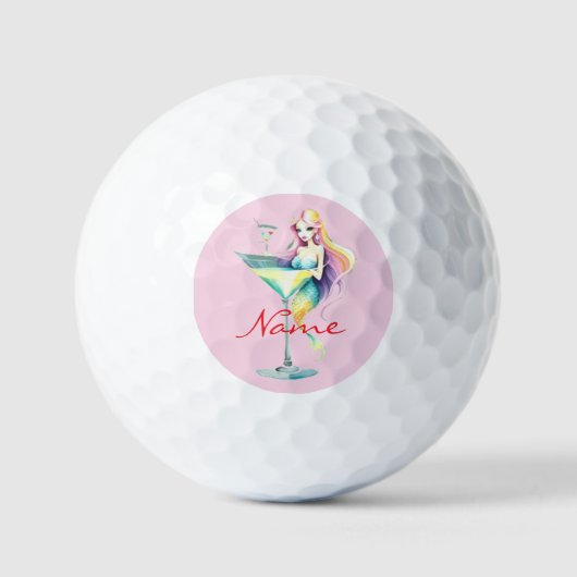 Zeemeermin Martini Meisje Thunder_Cove Golfballen (Voorkant)