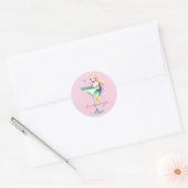 Zeemeermin Martini Meisje Thunder_Cove Ronde Sticker (Envelop)