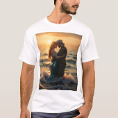 Zeemeermin_meets_man_in_beautiful_ocean T-shirt (Voorkant)