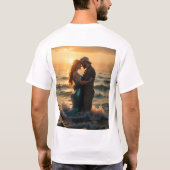 Zeemeermin_meets_man_in_beautiful_ocean T-shirt (Achterkant)