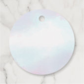 Zeemeermin Meisje 1e Verjaardagsfeest Bedankjes Labels (Achterkant)