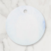 Zeemeermin Meisje 1e Verjaardagsfeest Bedankjes Labels (Achterkant)