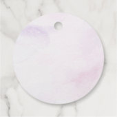 Zeemeermin Meisje 1e Verjaardagsfeest Bedankjes Labels (Achterkant)