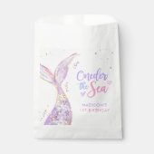 Zeemeermin Meisje 1e Verjaardagsfeest Bedankzakje (Voorkant)