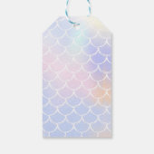 Zeemeermin Meisje 1e Verjaardagsfeest Cadeaulabel (Achterkant)