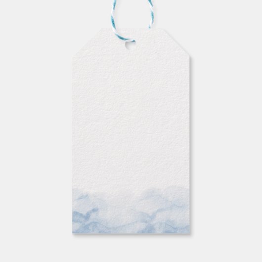 Zeemeermin Meisje 1e Verjaardagsfeest Cadeaulabel (Achterkant)