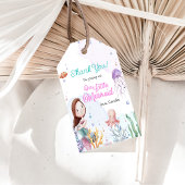 Zeemeermin Meisje 1e Verjaardagsfeest Cadeaulabel