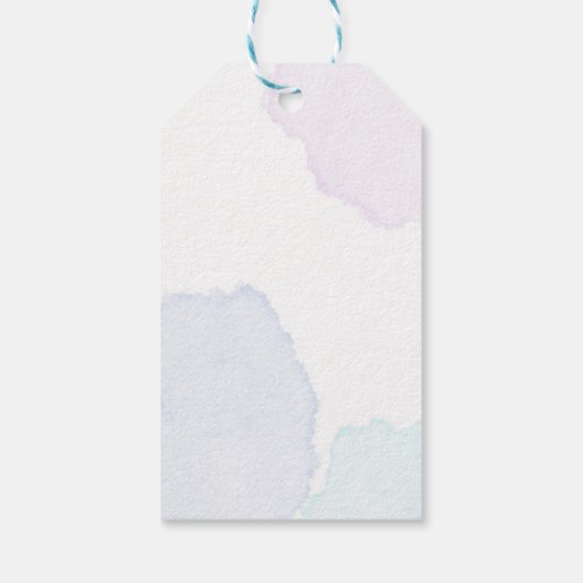 Zeemeermin Meisje 1e Verjaardagsfeest Cadeaulabel (Achterkant)