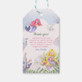 Zeemeermin Meisje 1e Verjaardagsfeest Cadeaulabel (Voorkant)