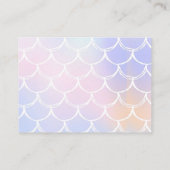 Zeemeermin Meisje 1e Verjaardagsfeest Informatiekaartje (Achterkant)