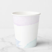 Zeemeermin Meisje 1e Verjaardagsfeest Papieren Bekers (Achterkant)