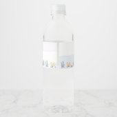 Zeemeermin Meisje 1e Verjaardagsfeest Waterfles Etiket (Achterkant)