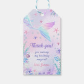 Zeemeermin Meisje 1e Verjaardagsfeestgeschenk Labe Cadeaulabel (Voorkant)