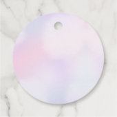 Zeemeermin Meisje 1e Verjaardagsfeestgunst Labels (Achterkant)