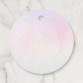 Zeemeermin Meisje 1e Verjaardagsfeestgunst Labels (Achterkant)